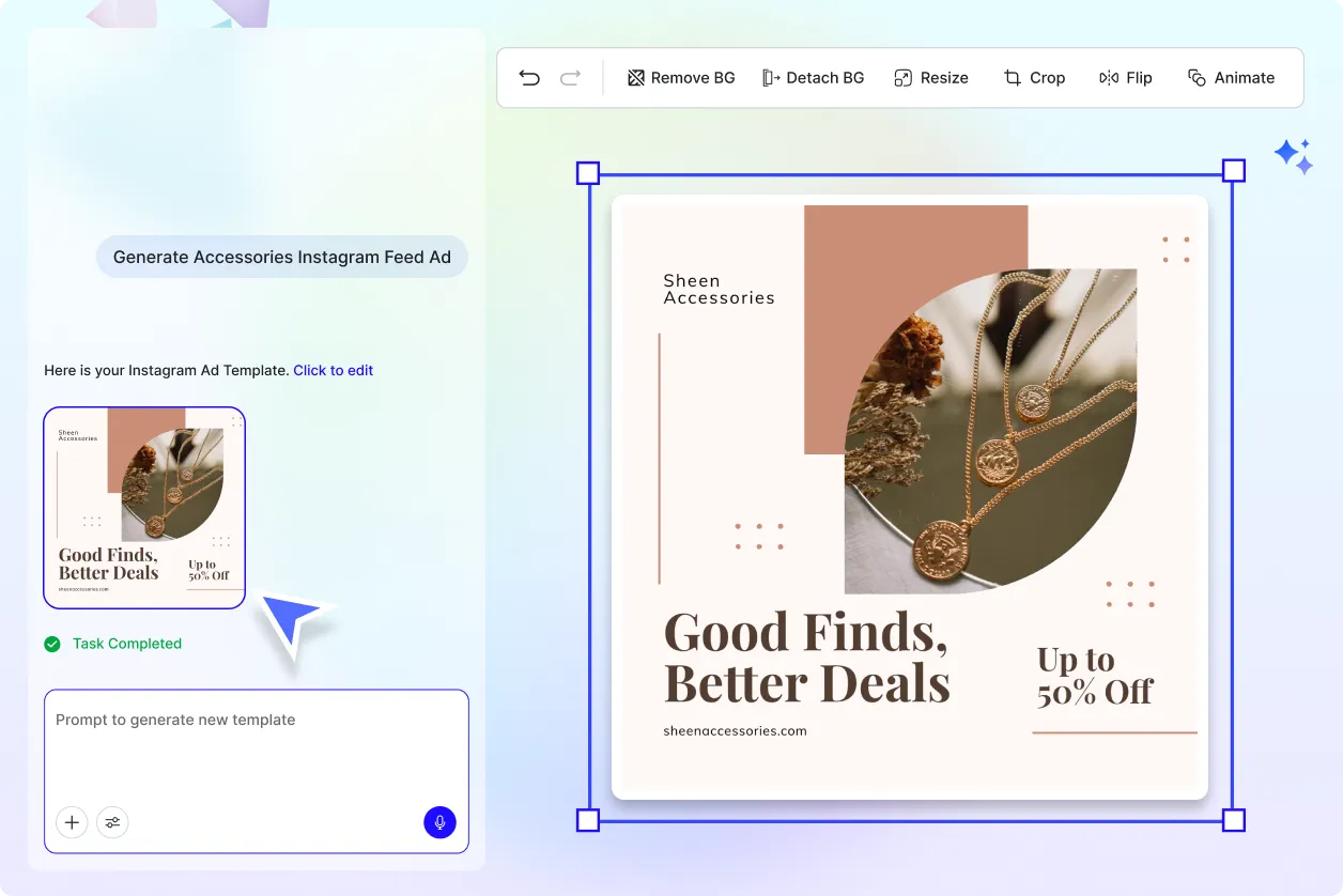 Free AI Instagram Ad Image Generator, Create Instagram Ads Online [ No Signup ]
